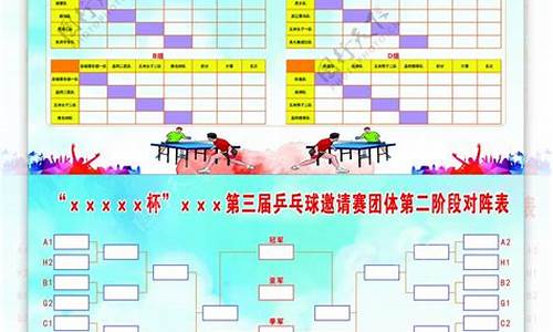乒乓球中超联赛对阵表-中乒超级联赛
